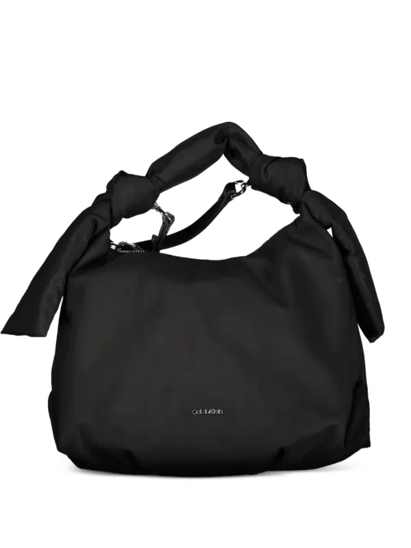 Calvin Klein Knotted Top-handle Tote Bag in Black