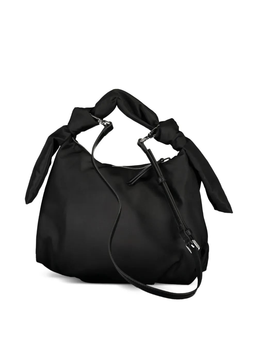 Calvin Klein Geknoopte shopper met handvat Zwart