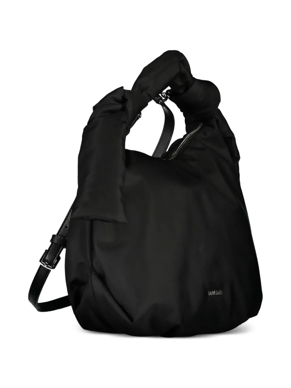 Calvin Klein Geknoopte shopper met handvat Zwart