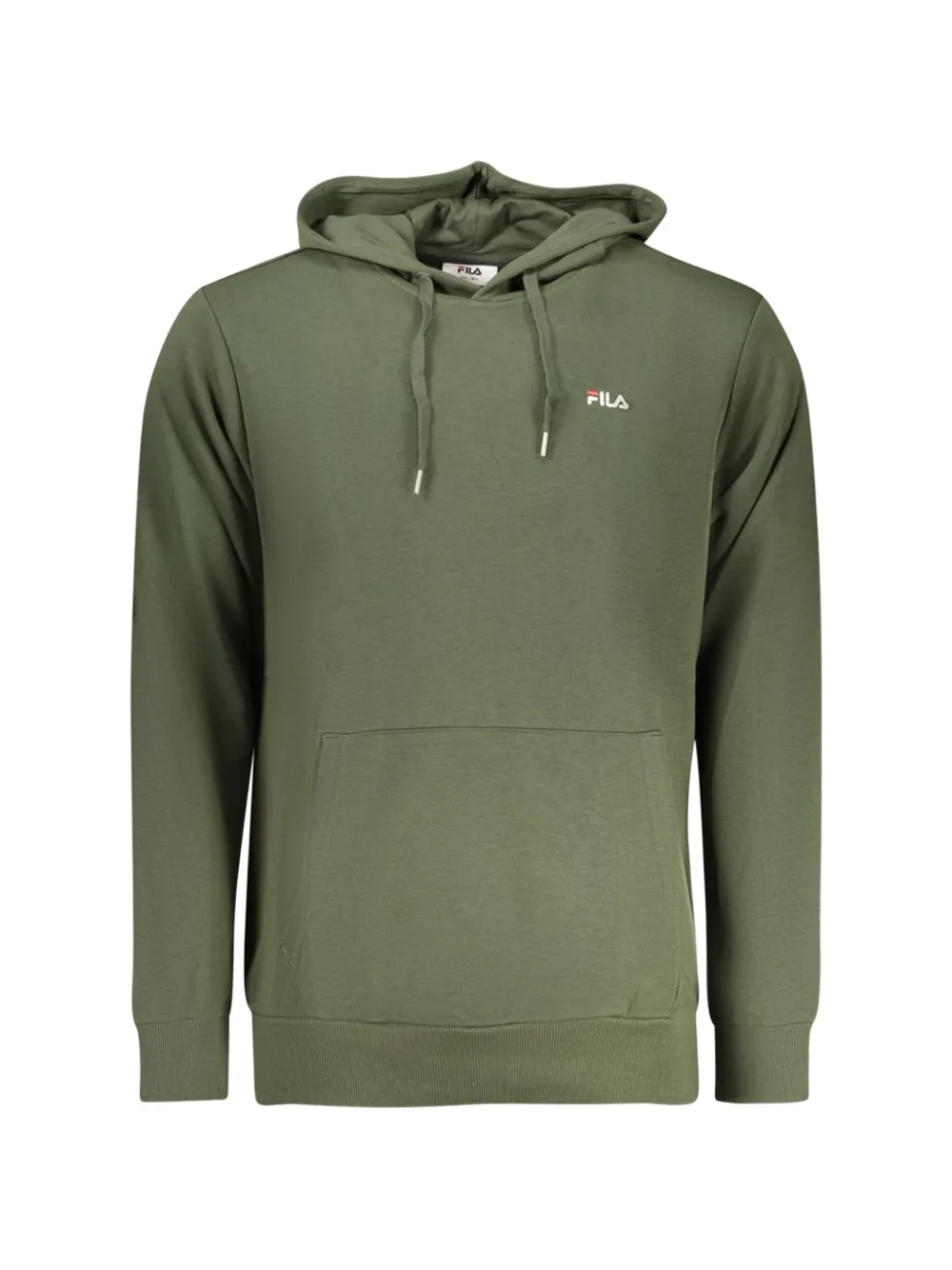 Fila logo-embroidered pouch-pocket hoodie - Verde