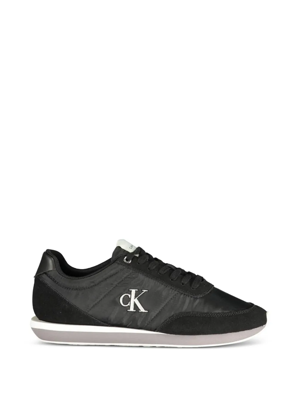 Calvin Klein logo-patch panelled sneakers - Nero