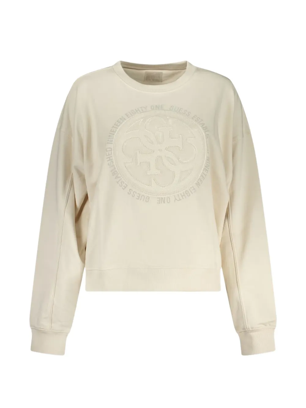 GUESS USA logo-embroidered sweatshirt - Toni neutri