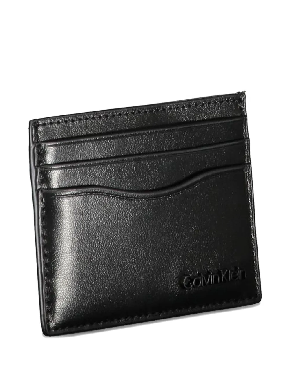 Calvin Klein Leren pasjeshouder Zwart