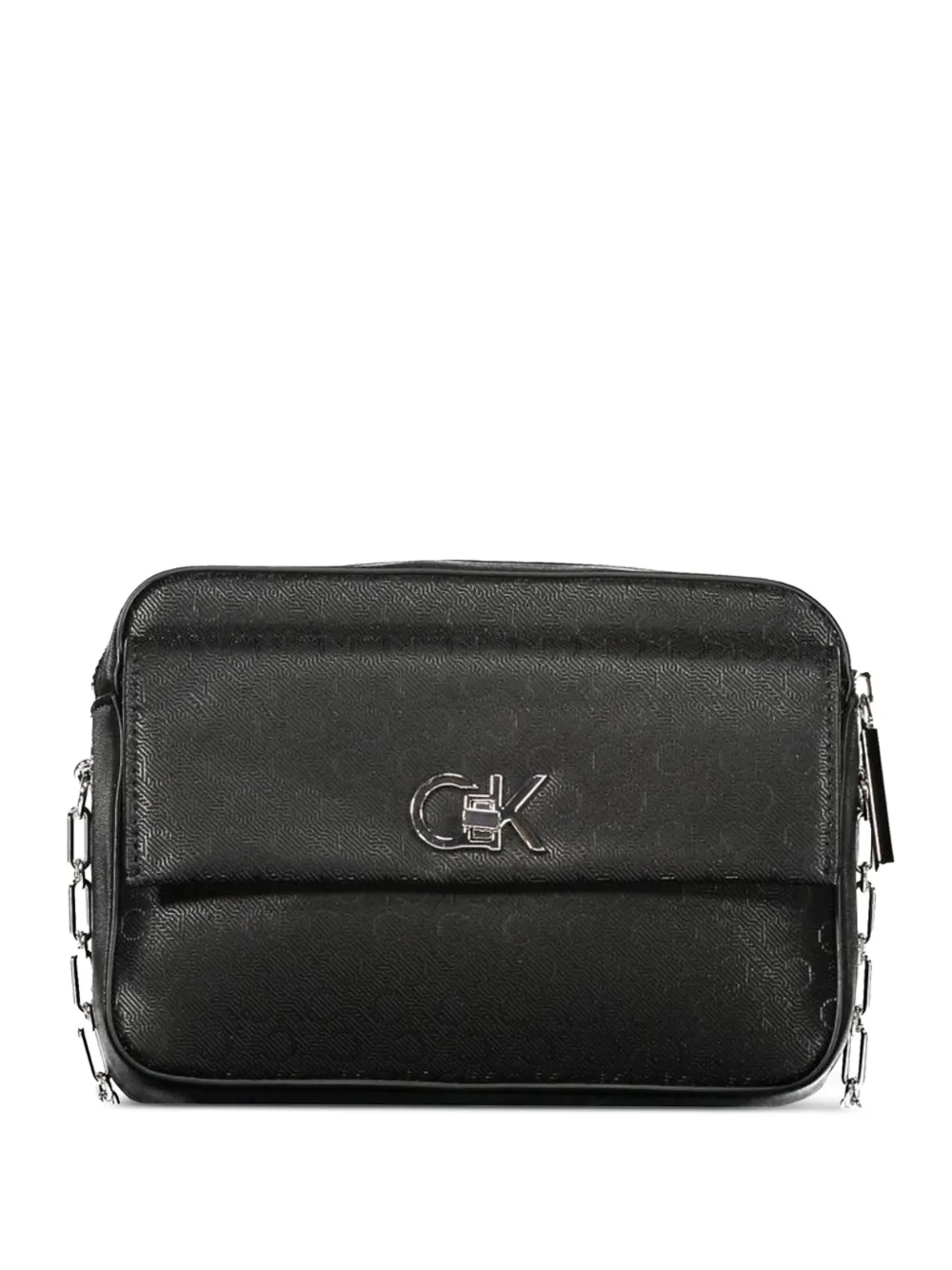 Calvin Klein monogram-pattern shoulder-bag - Nero