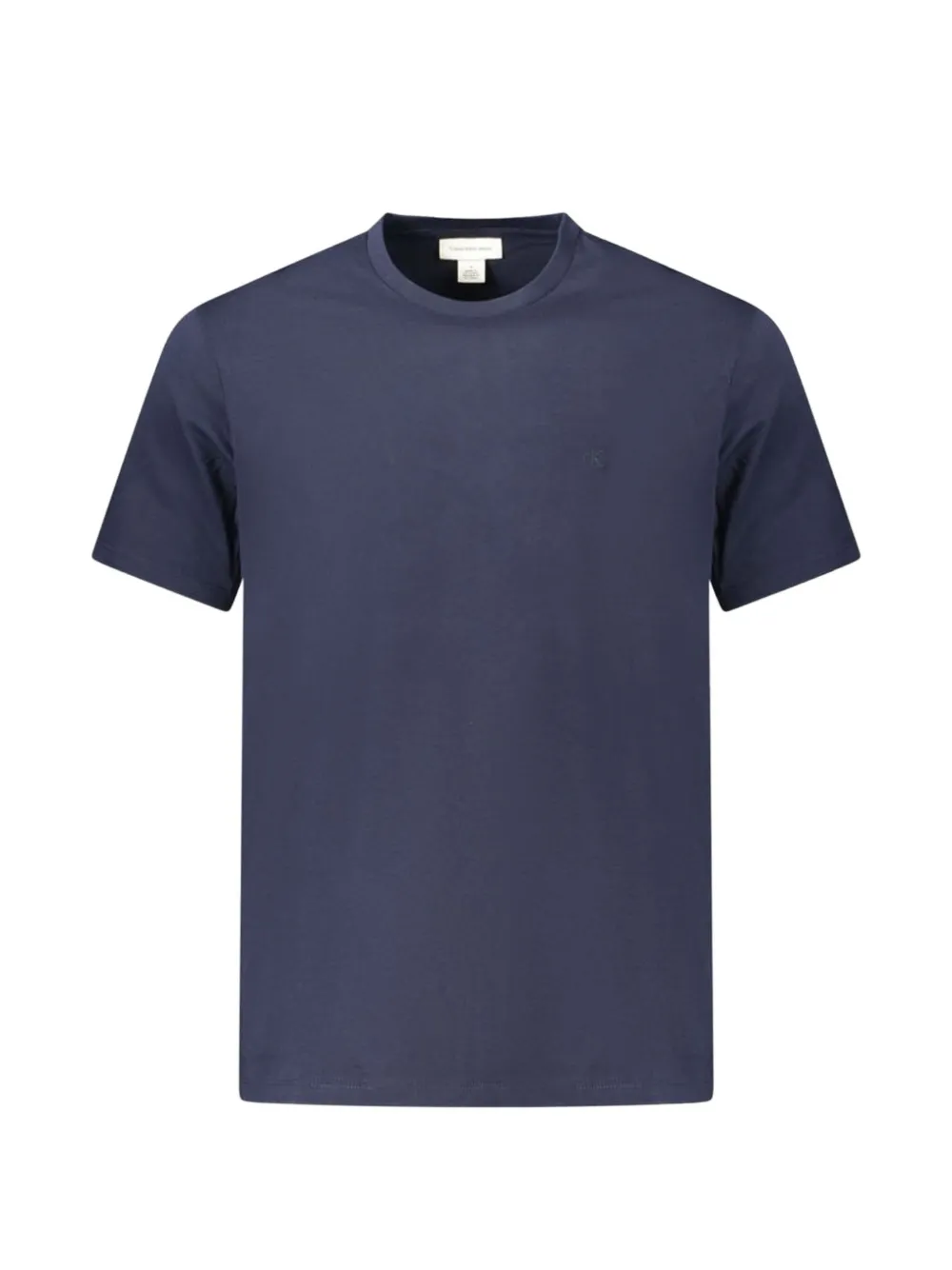 Calvin Klein logo-embroidered cotton T-shirt - Blu
