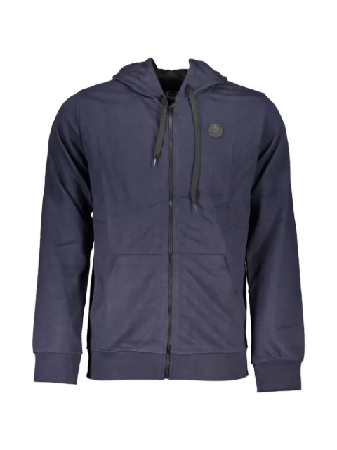 Gian Marco Venturi Vintage hoodie con cierre y parche del logo