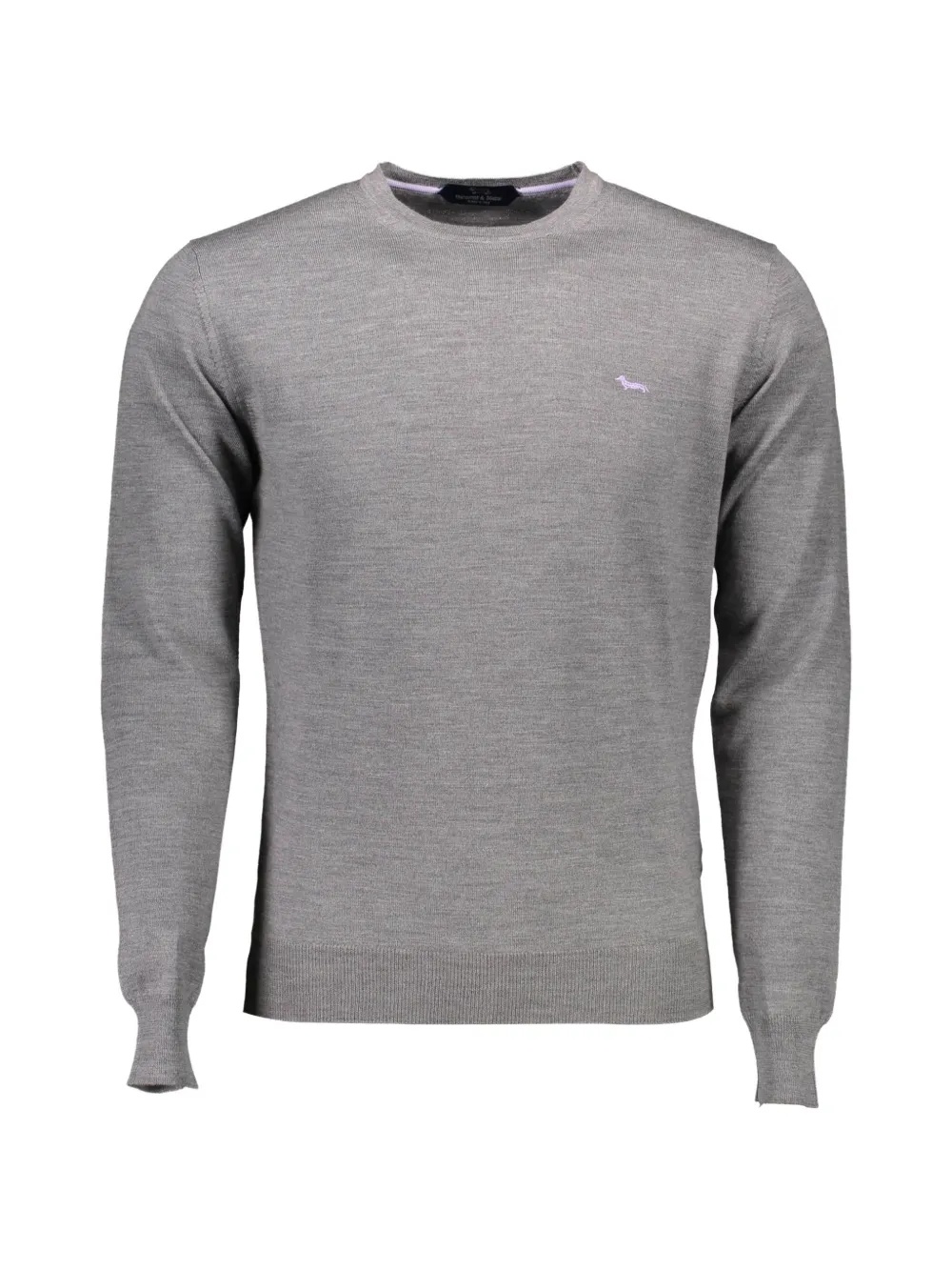 Harmont & Blaine logo-embroidered merino wool sweater - Grigio