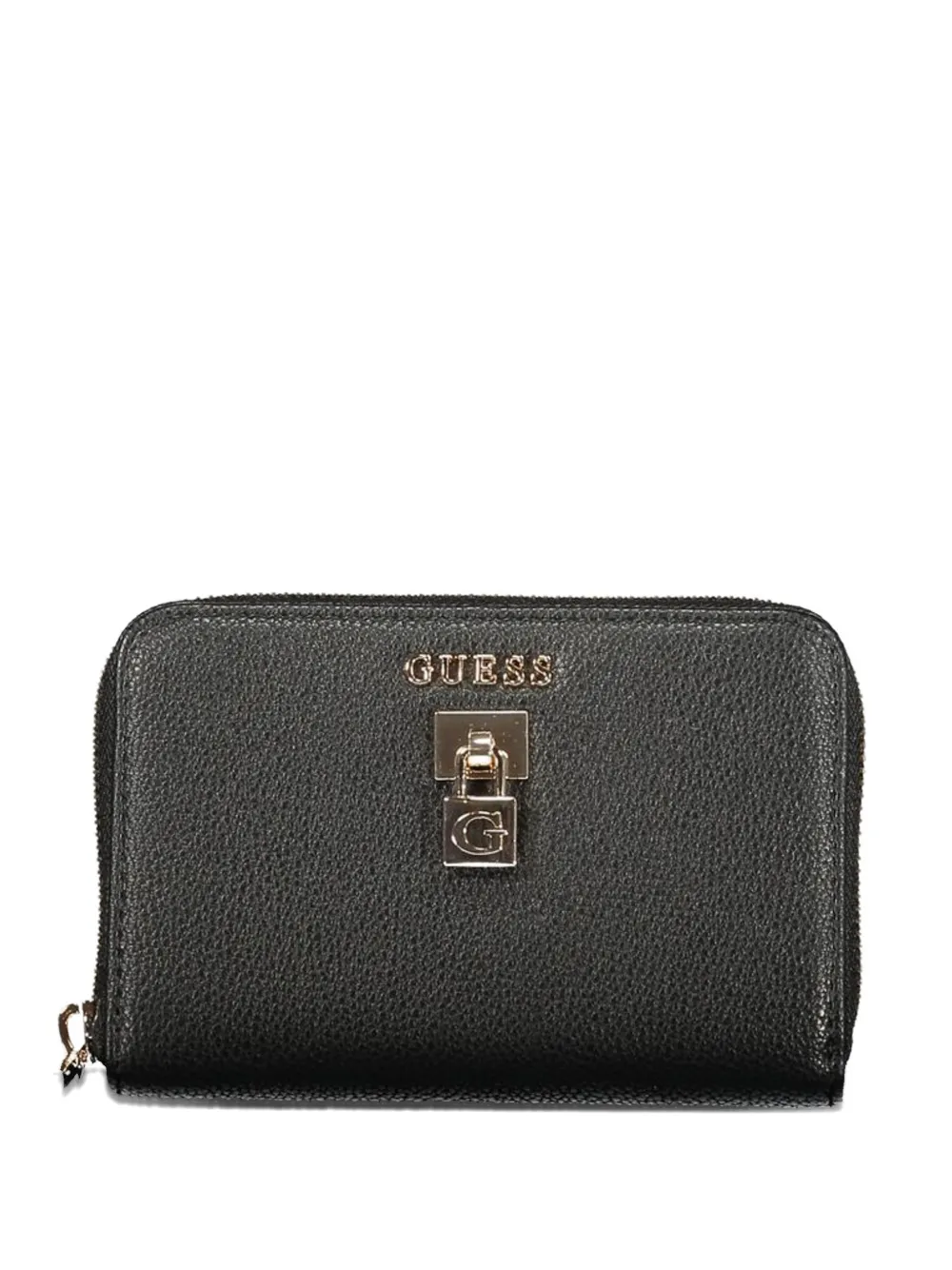 GUESS USA pebbled padlock wallet - Nero