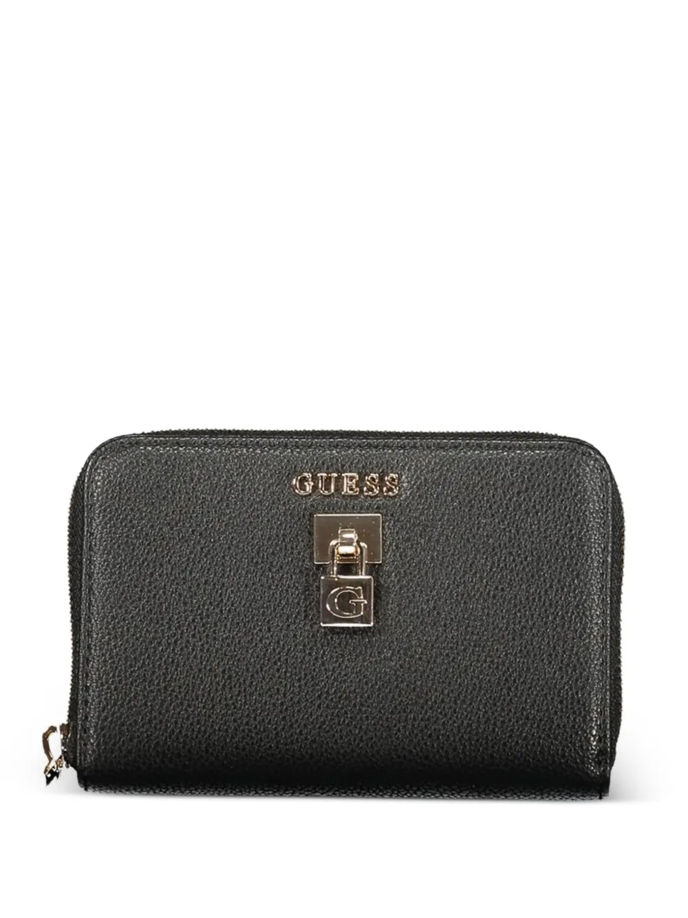 GUESS USA pebbled padlock wallet - Nero