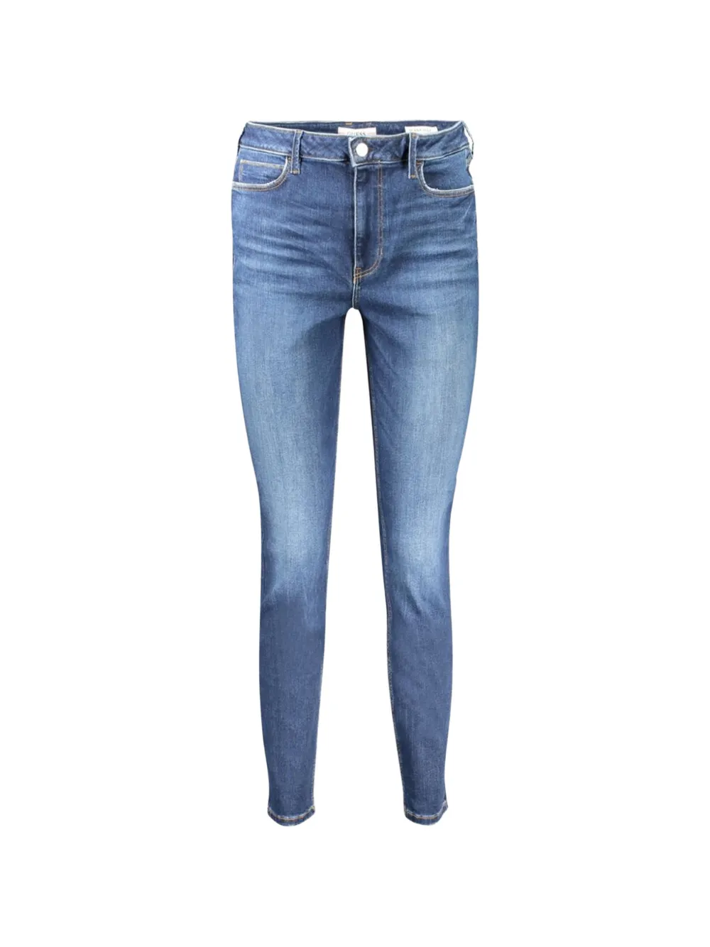 GUESS USA 1981 slim-fit whiskered jeans - Blu