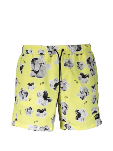 Karl Lagerfeld floral-print swim shorts