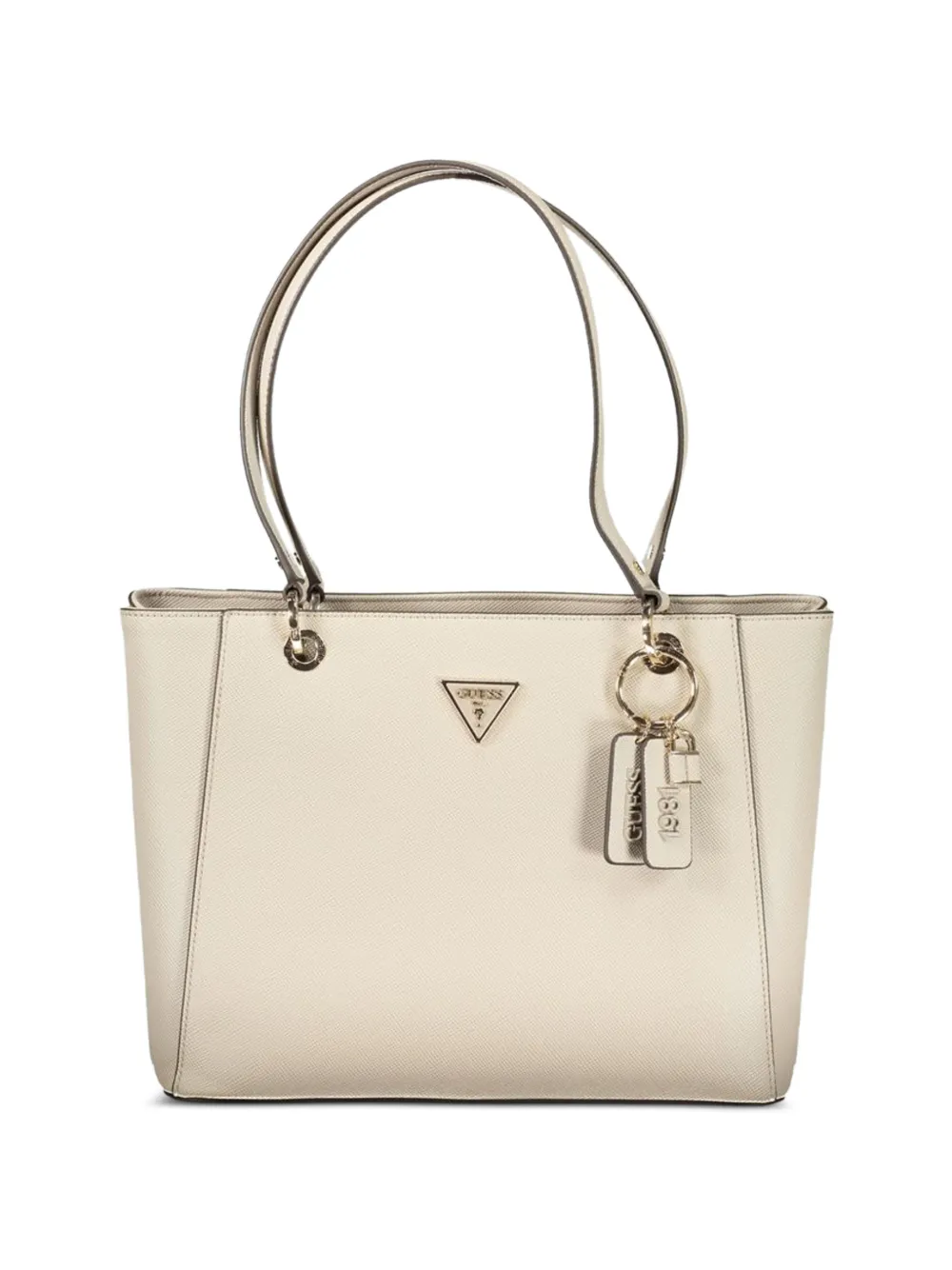 GUESS USA logo-plaque tote bag - Toni neutri