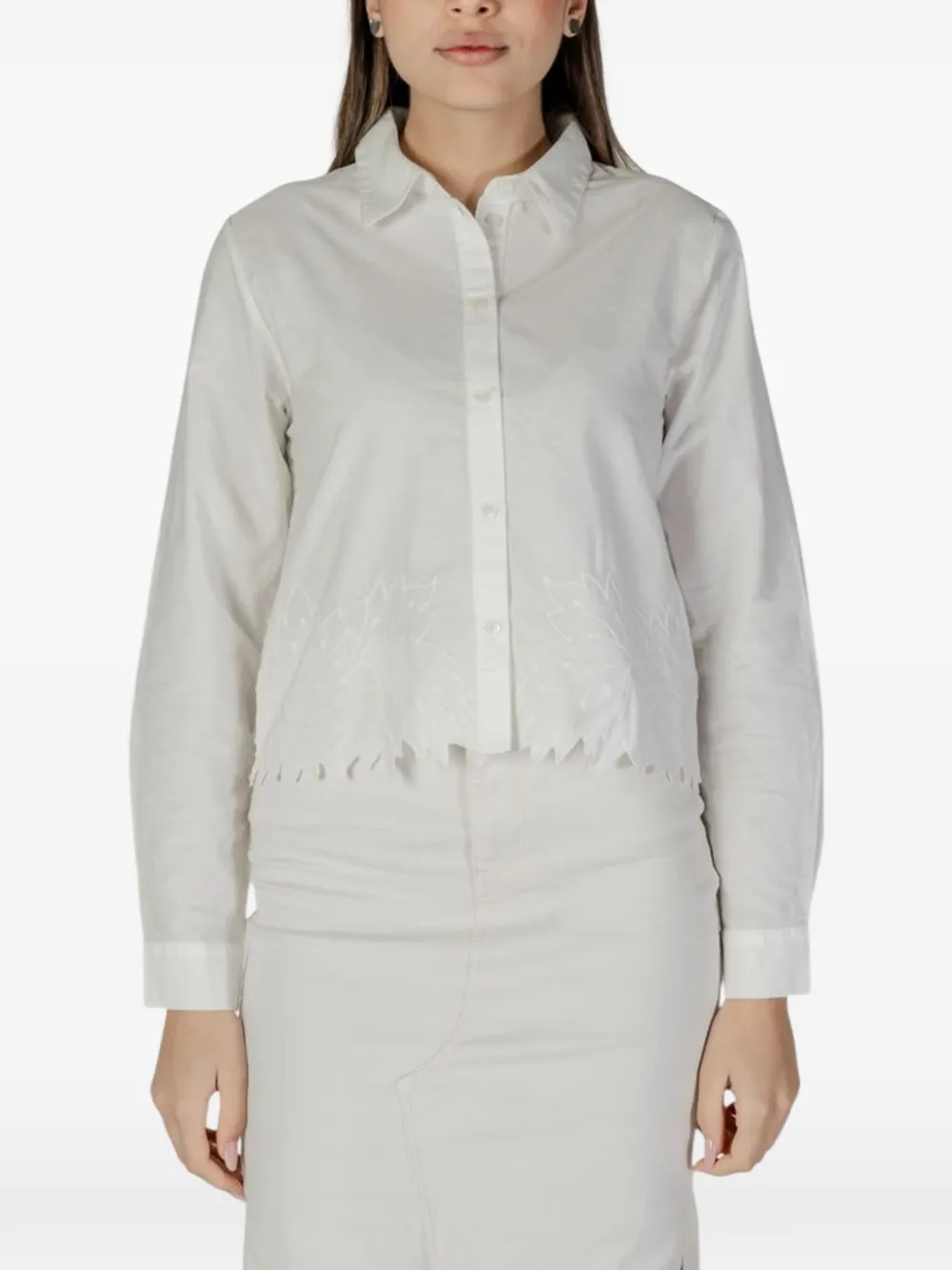 Jacqueline De Yong long sleeve shirt - Bianco