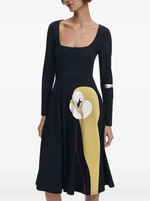 Desigual floral-print A-line midi dress