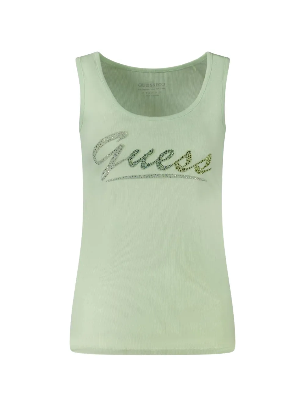 GUESS USA ribbed tank top - Verde