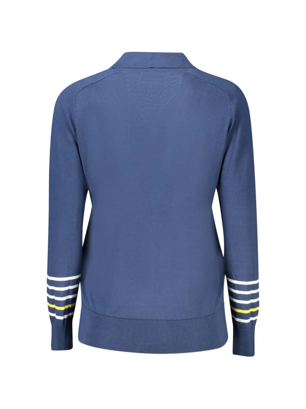 North Sails Sweater met V-hals en gestreept detail Blauw