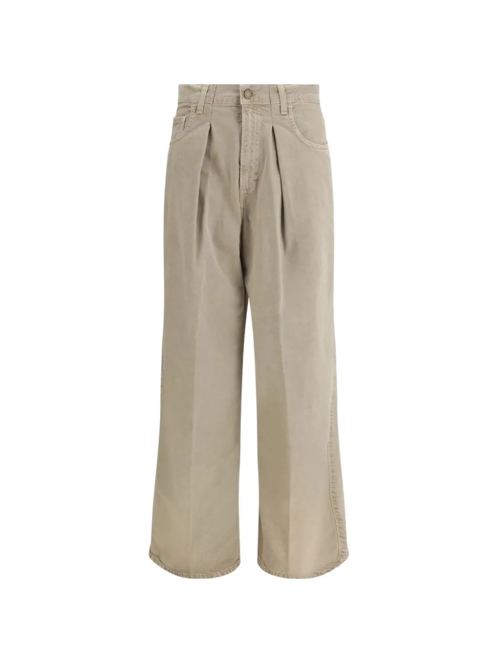 Haikure pleated wide-leg jeans - Toni neutri