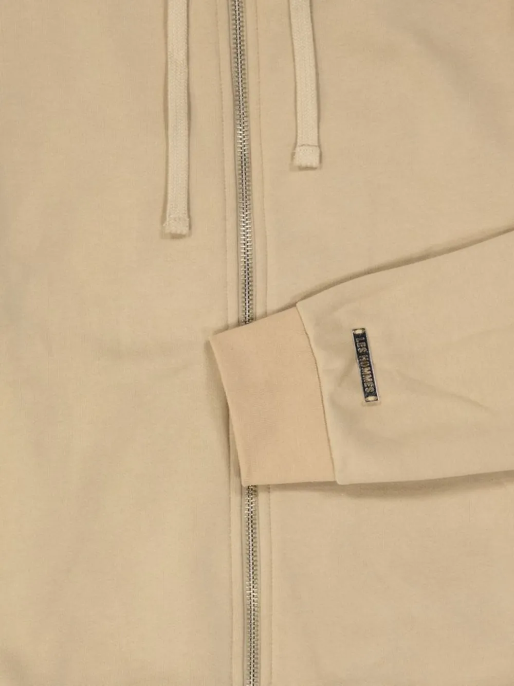 LES HOMMES Hoodie met rits Beige