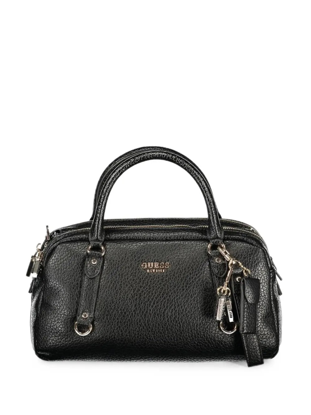 GUESS USA sac à mani à logo - Noir GUESS USA sac à mani à logo - Noir