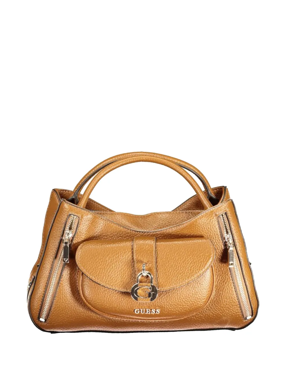 GUESS USA pebbled-texture padlock-detail tote bag - Toni neutri