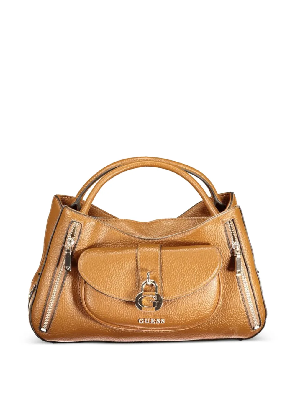 GUESS USA pebbled-texture padlock-detail tote bag - Toni neutri