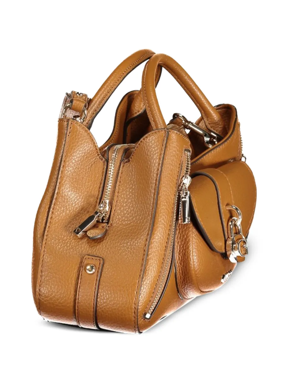 GUESS USA Shopper met hangslot en textuur Beige