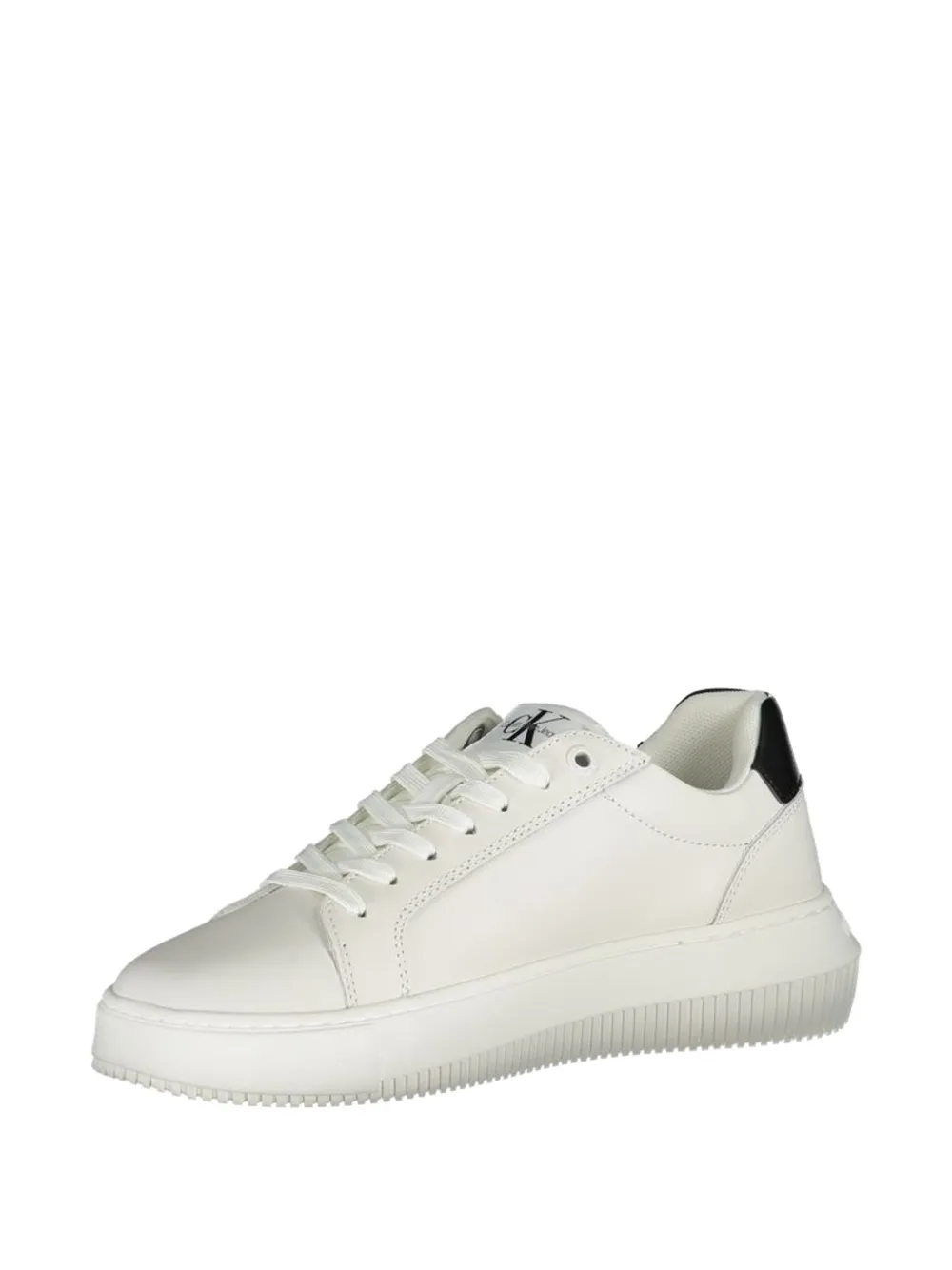 Calvin Klein logo-detail platform sneakers Wit
