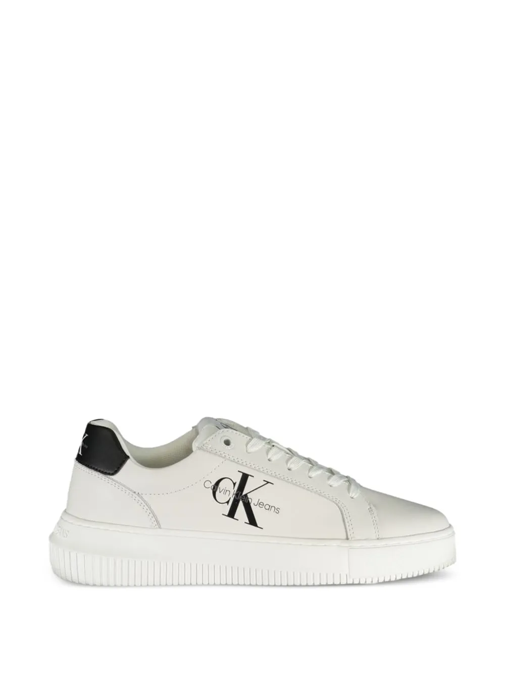 Calvin Klein logo-detail platform sneakers - Weiß