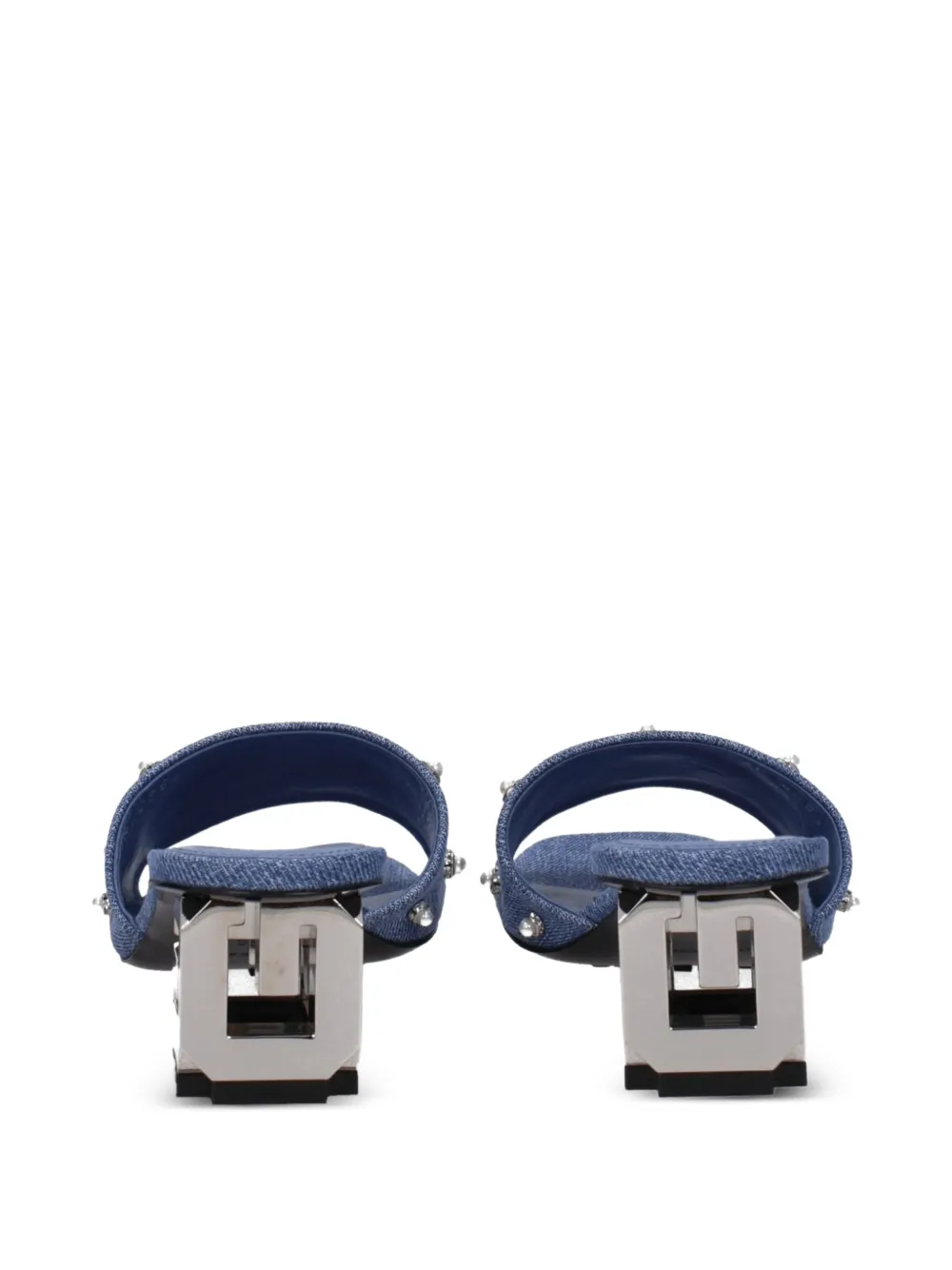 Givenchy G Cube sandalen verfraaid met studs en hak Blauw