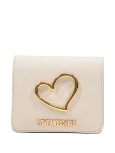 Love Moschino heart-plaque logo-lettering wallet