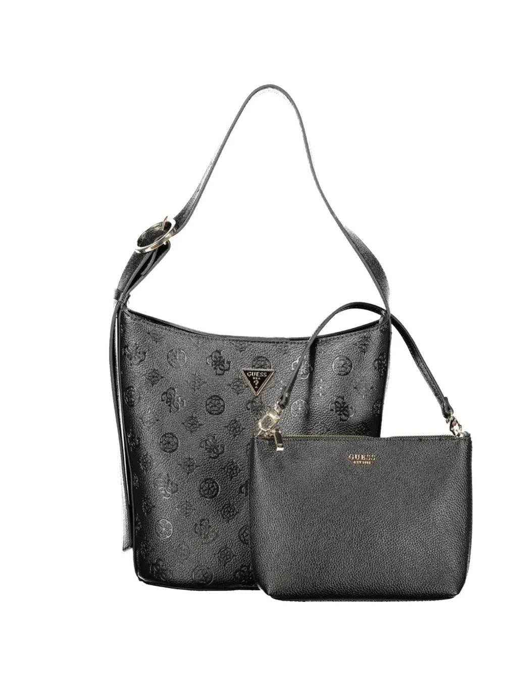 GUESS USA logo-patterned shoulder bag - Nero