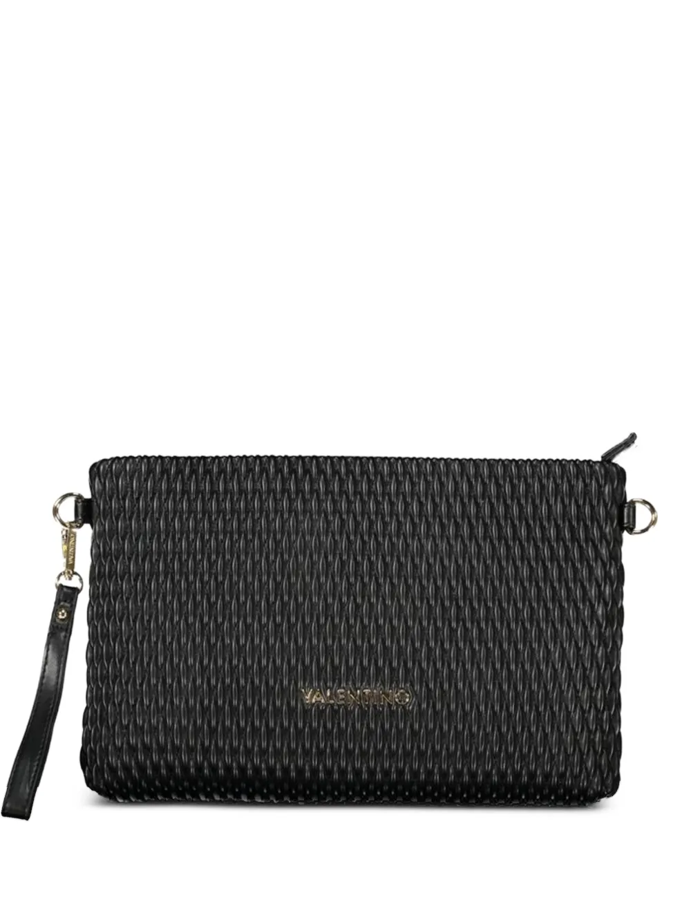 MARIO VALENTINO Frequency quilted clutch bag - Nero