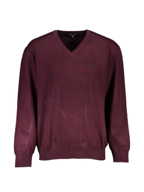 U.S. Grand V-neck embroidered-logo sweater