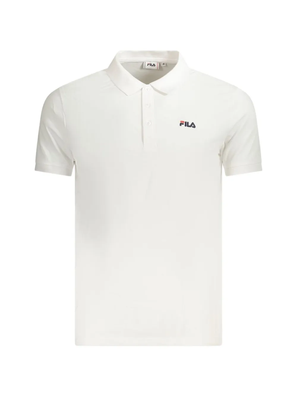 Fila logo-embroidered cotton polo shirt - Bianco
