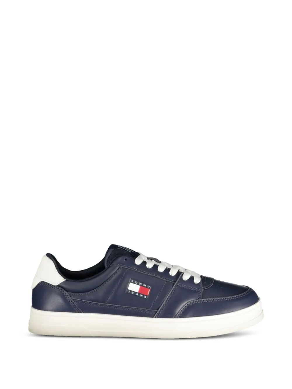 Tommy Jeans The Greenwich logo-patch leather sneakers