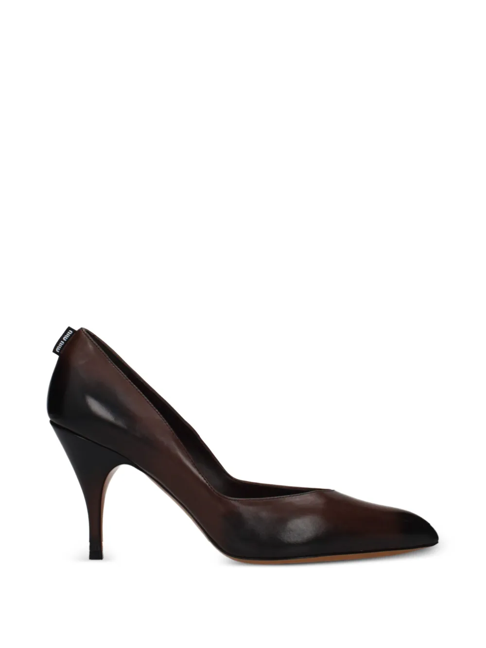 Miu Miu leather pumps - Marrone