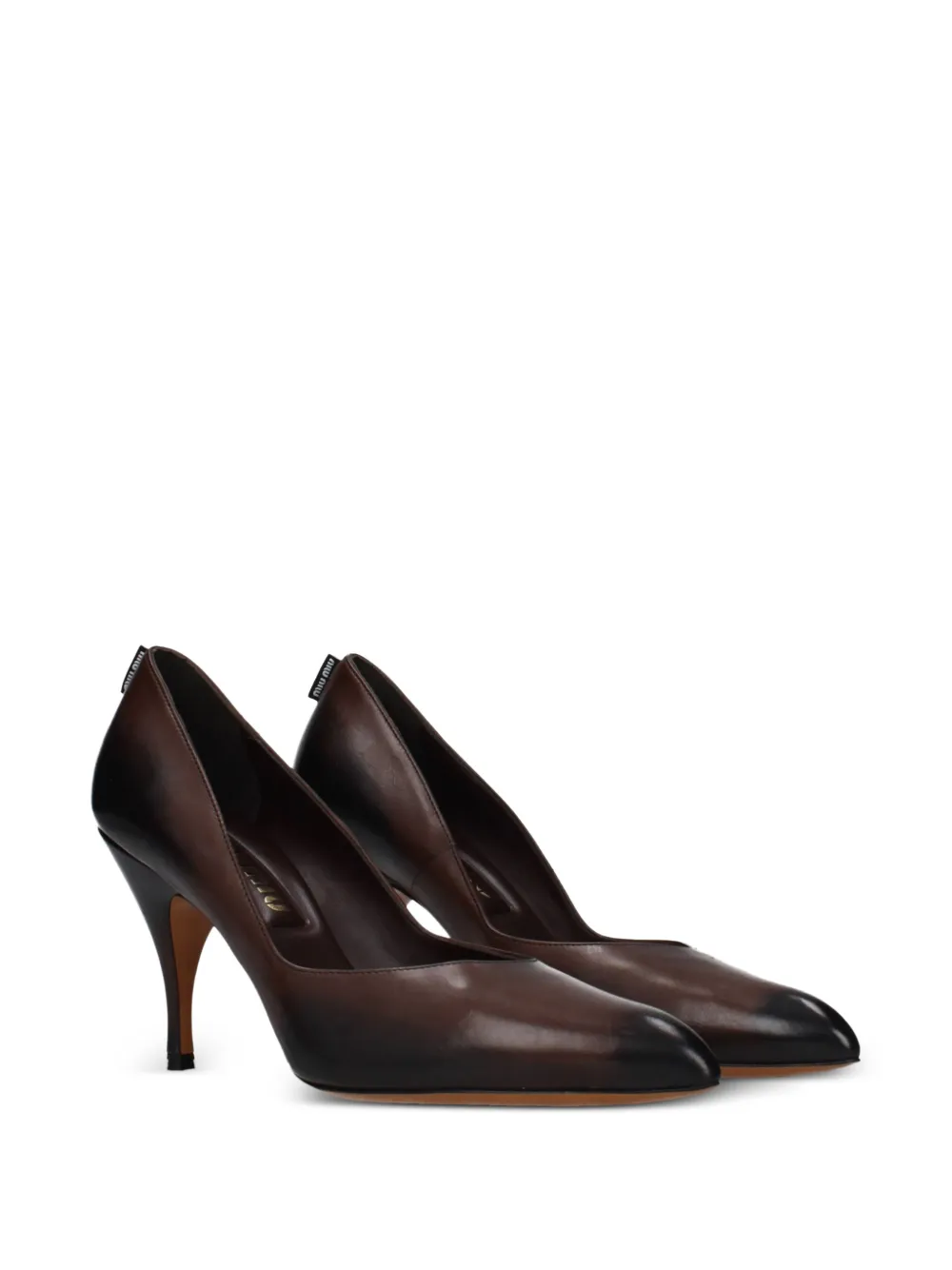 Miu leather pumps Bruin