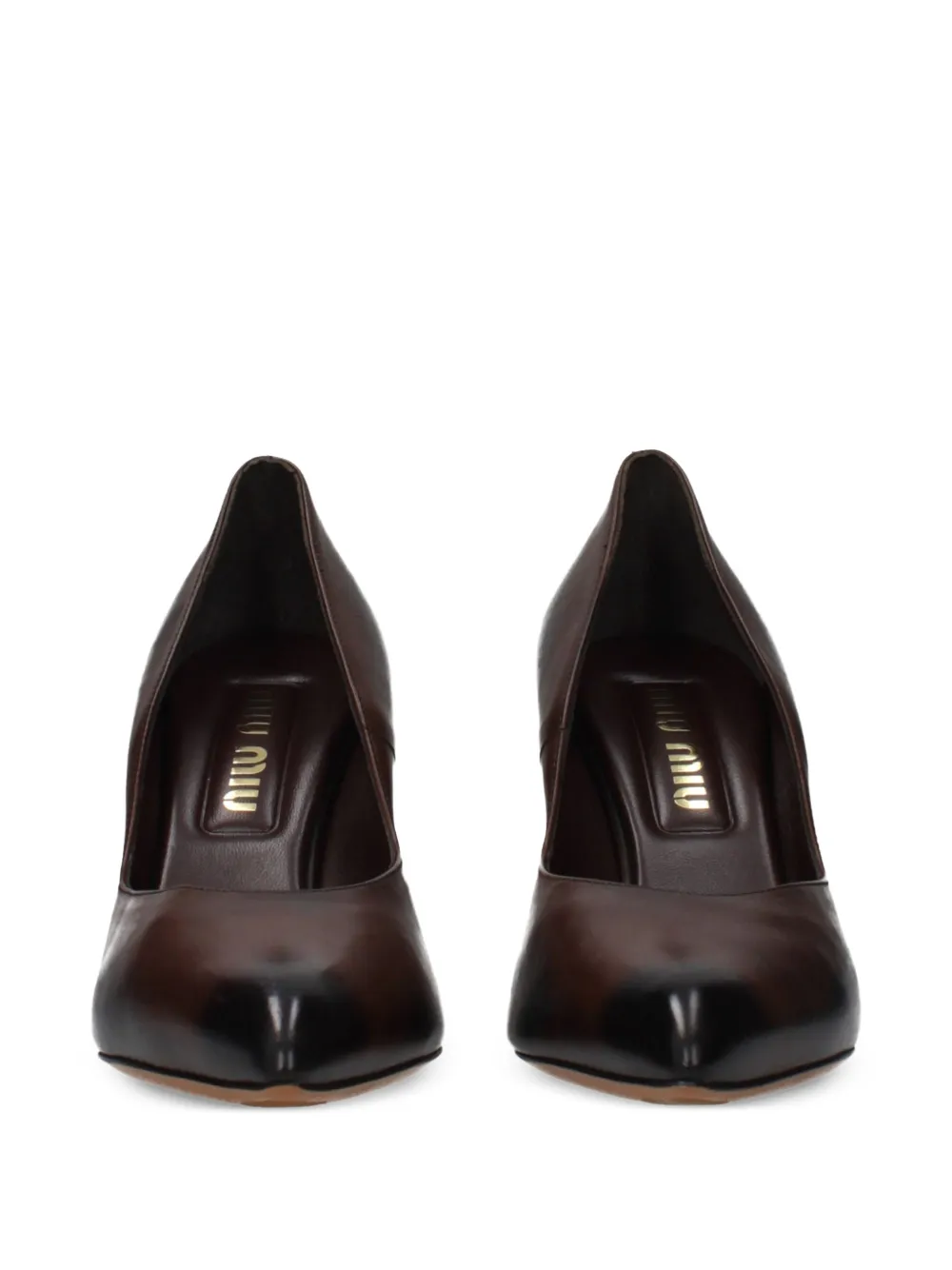 Miu leather pumps Bruin