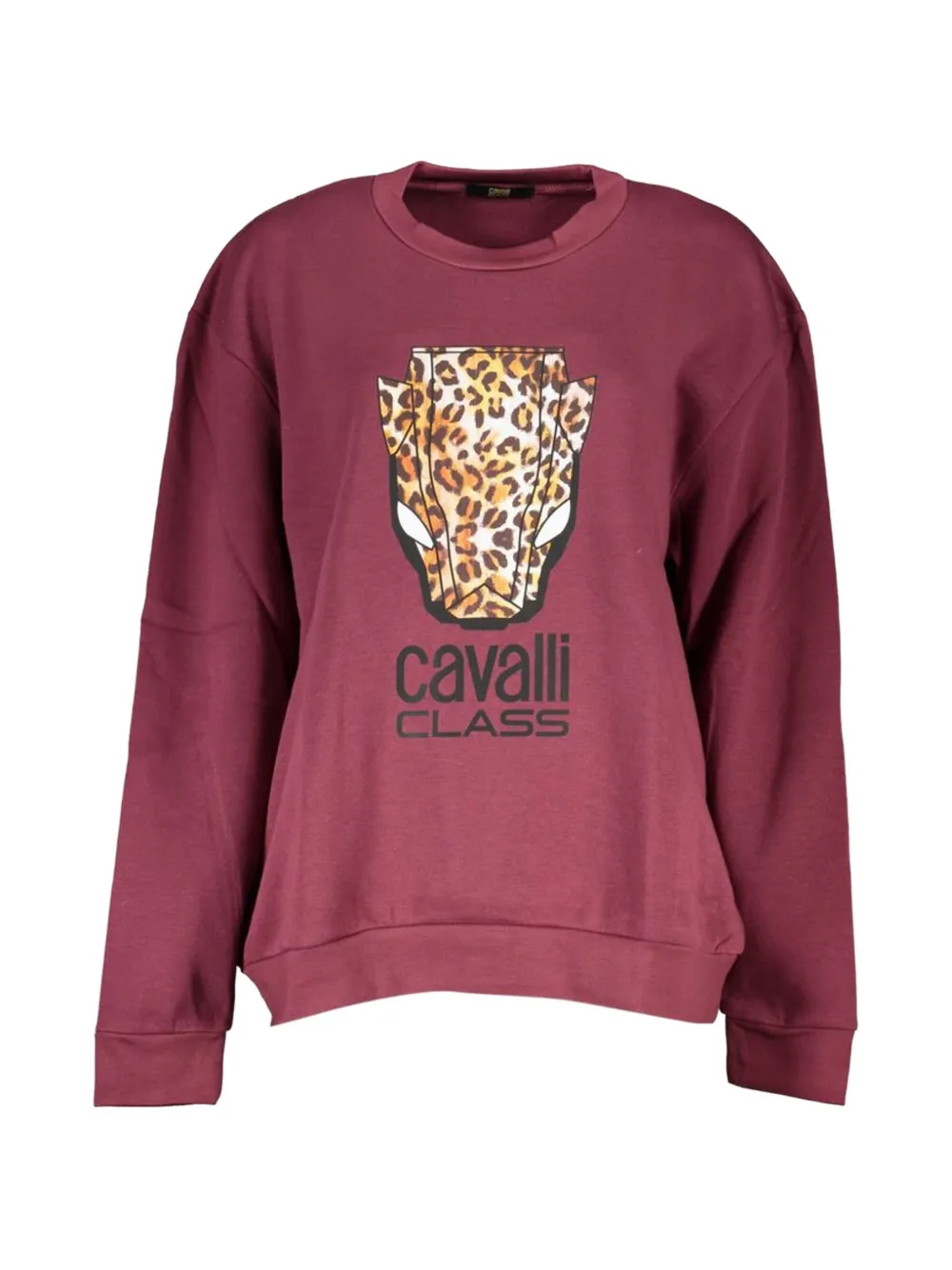 Cavalli Class logo-print sweatshirt - Rosso