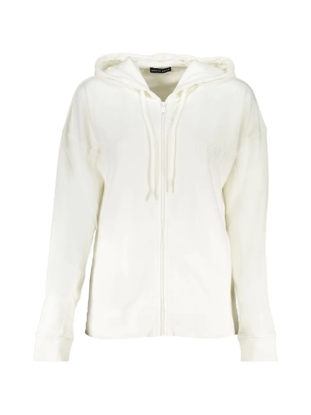 North Sails logo-embroidered zip-fastening sweatshirt - Bianco