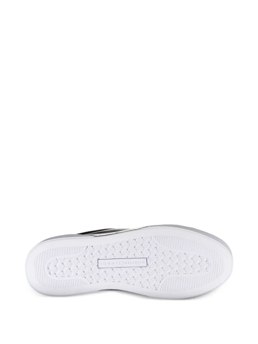 Tommy Hilfiger logo-plaque low-top sneakers Zwart