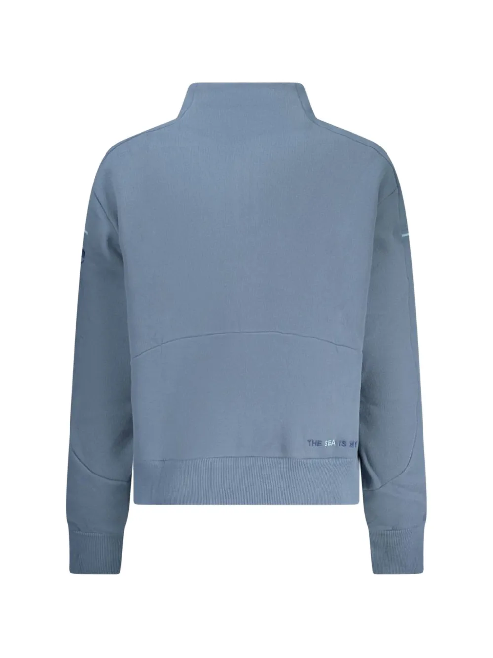 North Sails Katoenen trui met kwart rits Blauw