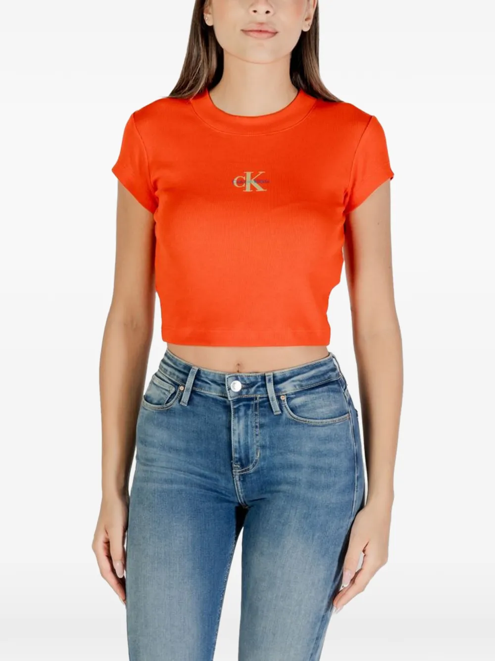 Calvin Klein Jeans Multicolor Cotton T-Shirt - Rosso