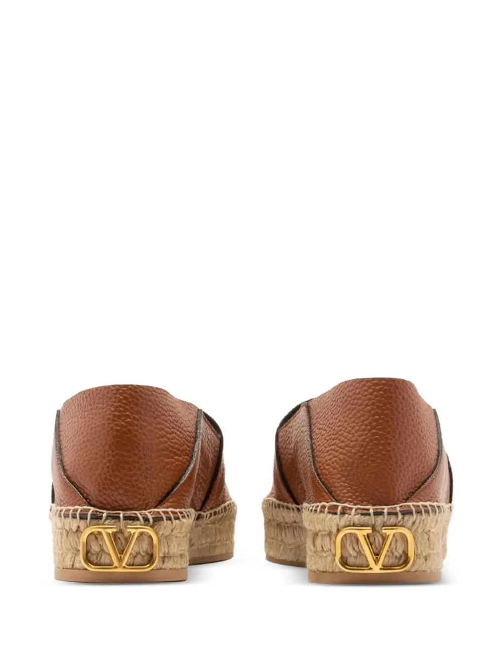 Valentino Garavani round toe espadrilles Beige