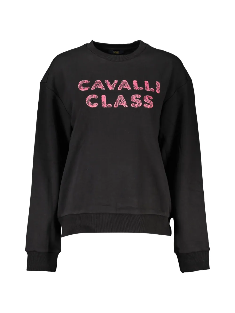 Cavalli Class logo-print sweater - Nero