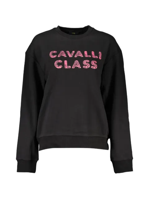 Cavalli Class logo-print sweater