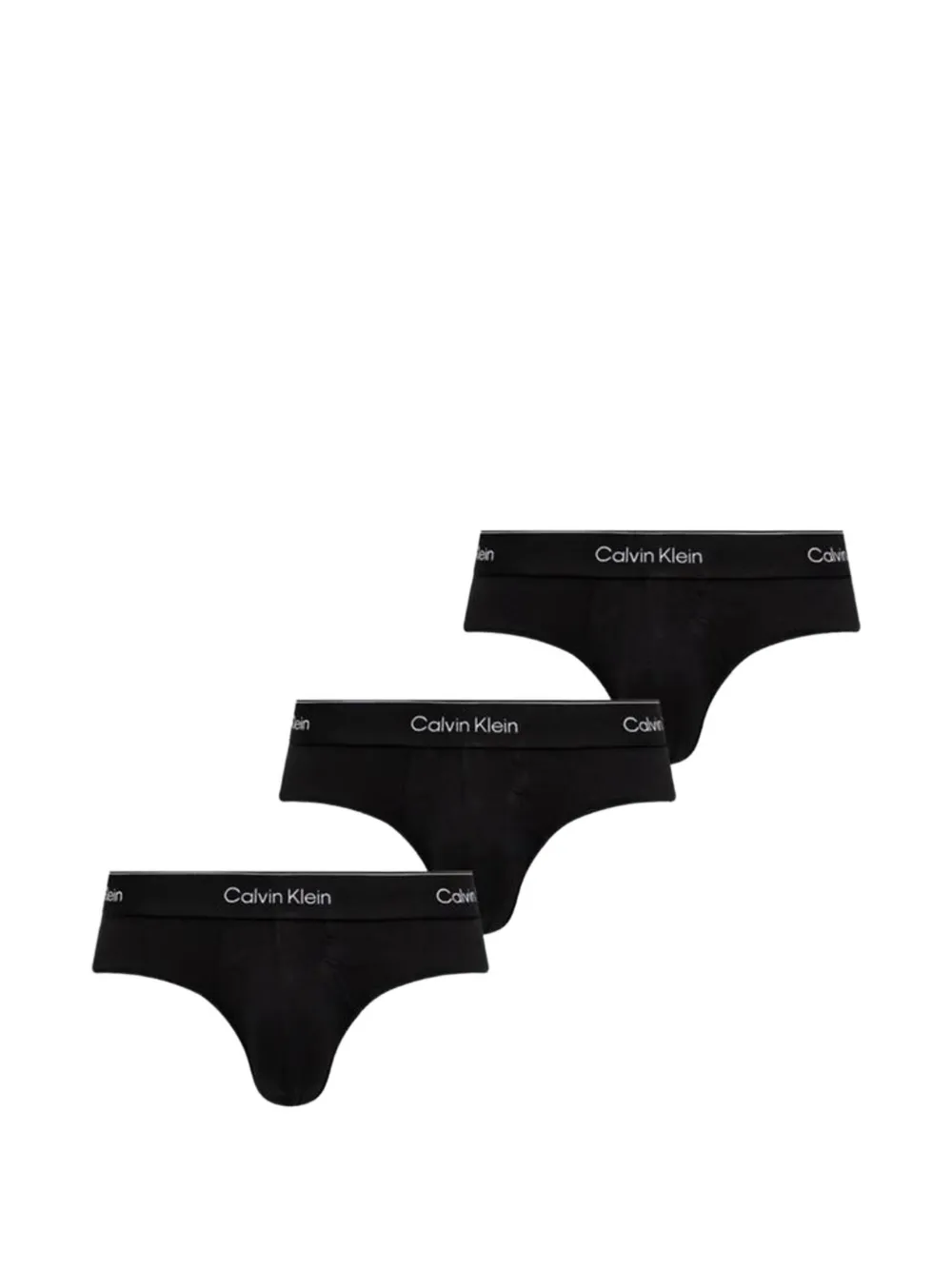 Calvin Klein Underwear Slip con logo in vita (3 pezzi) - Nero