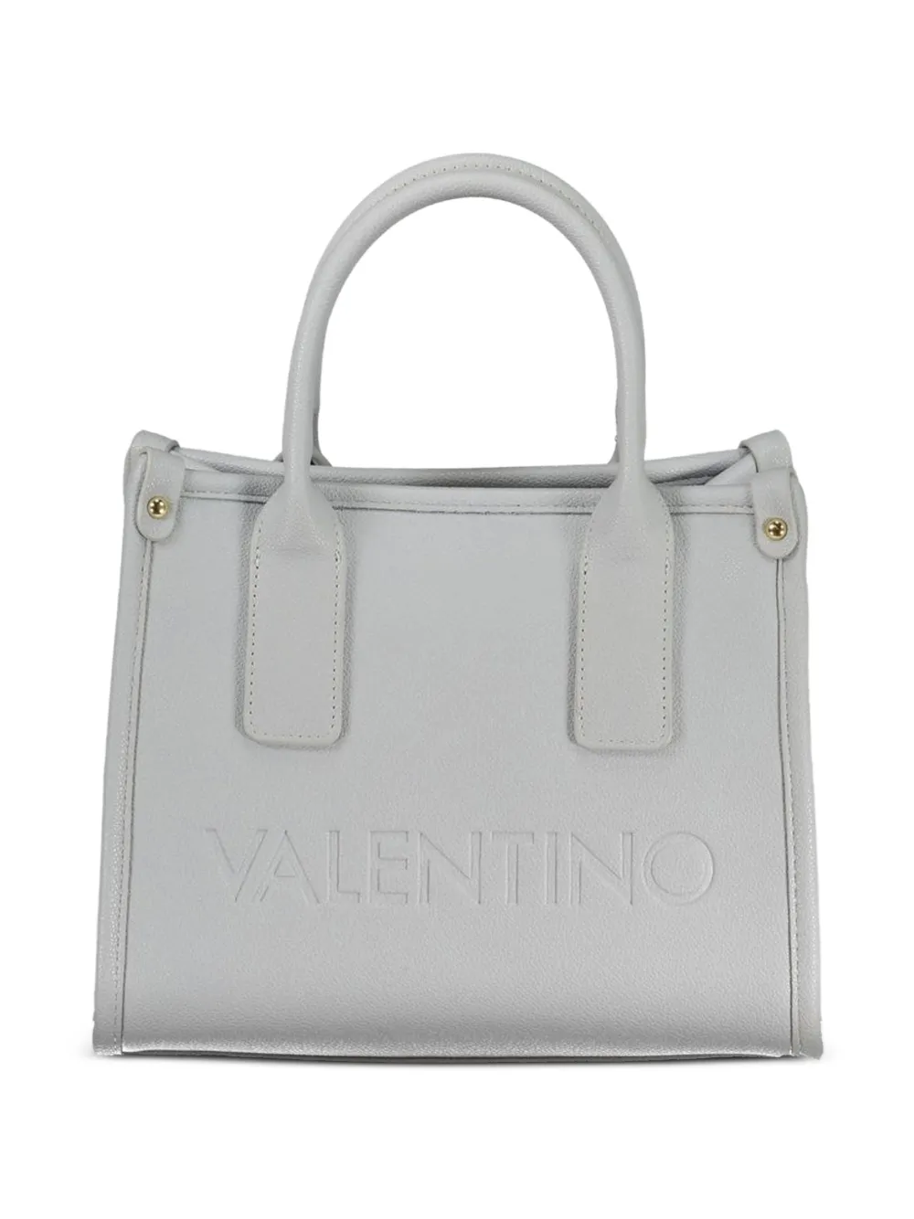 MARIO VALENTINO Foxy debossed-logo pebbled tote bag - Blu