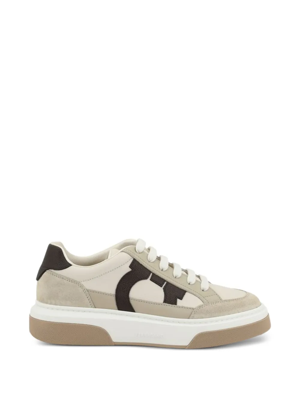 Ferragamo Gancini panelled sneakers - Toni neutri