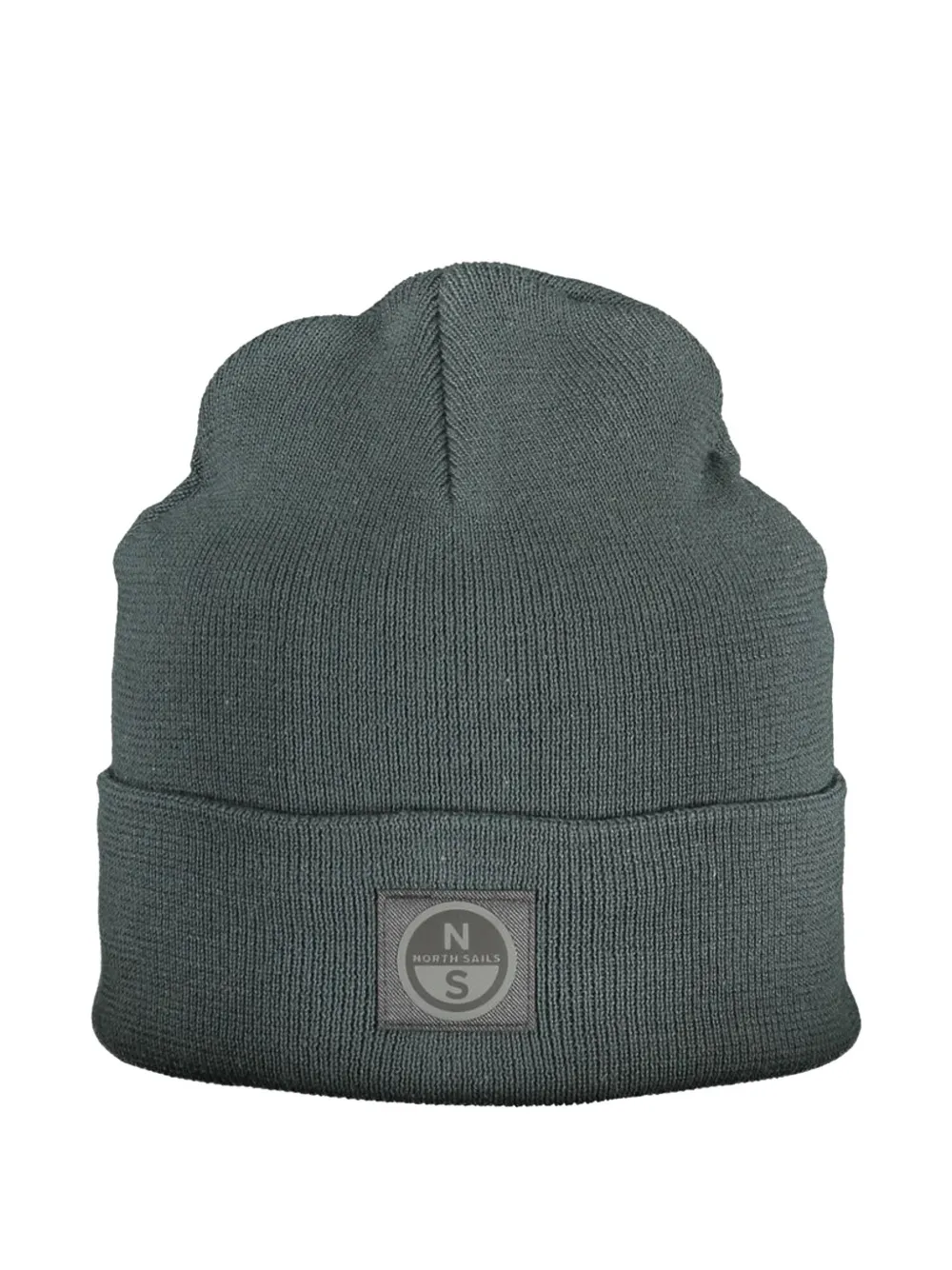 North Sails logo-patch knitted beanie hat - Verde